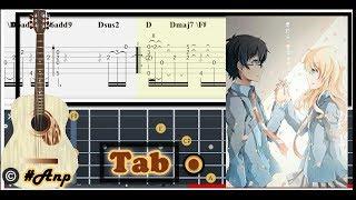 Guitar Tab 7!! -  Orange (Shigatsu wa Kimi no Uso) Easy Version - OST Fingerstyle Tutorial #Anp