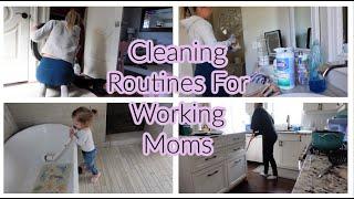 Cleaning Routines For Working Moms 2023. NEW! Lindsaychirstinevlogs