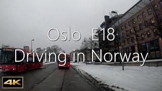 Discovering E18 Oslo City View | Winter Travel Experience | LUNITO Finland