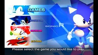 Sonic Gems Collection - Manuals Menu (Extended)