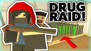 OVERPOWERED FBI RAID MY DRUG FARM BECAUSE OF A SNITCH! - Unturned Roleplay