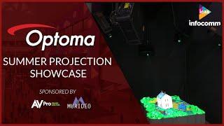 Optoma showcases their latest projectors including the ZK810TST and ZU2200 at Infocomm 2024