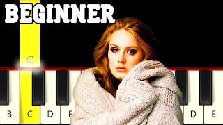 Skyfall - Adele (James Bond) Very Easy Piano tutorial - Beginner