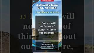 2 Corinthians 10:11–14 | Authority from God, Not Man