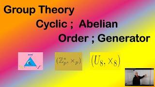 Abelian or Cyclic . Order and Generators . Group Theory