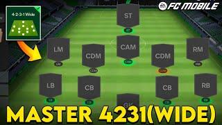 How to Master 4-2-3-1(Wide) Formation | Best Buildup Play Formation | Gameplay Tips | FC Mobile