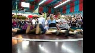 Girls on the Teufelsrad (Devil's Wheel) at Oktoberfest Munich