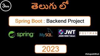 Backend Course using Spring Boot in Telugu