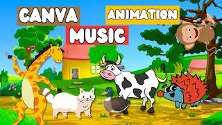 HOW TO MAKE MUSIC ANIMATIONS ON CANVA (2024) | MAKE $14 399/ MONTH