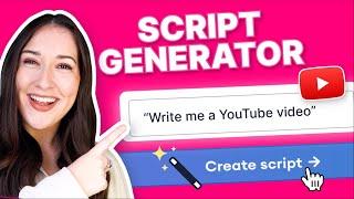 AI YouTube Script Generator | WRITE SCRIPTS IN SECONDS