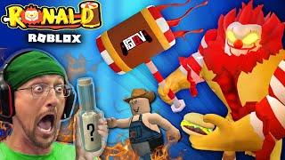 ESCAPE ROBLOX RONALD & the Worst McDonalds!  FGTeeV PC Almost FRIED by Evil Clown Game!!