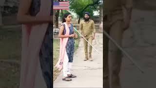 American Police V/s Indian Baba #shorts #reaction