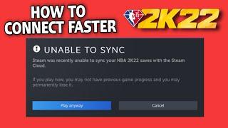 NBA 2K22 UNABLE TO SYNC STEAM CLOUD | PC