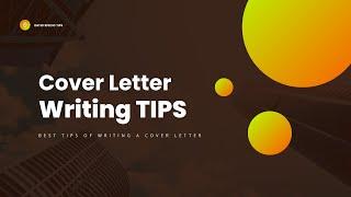 The Best Tips Of Writing A Cover Letter For Online Work