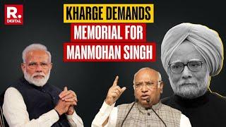 'Establish A Memorial For Dr Manmohan Singh': Kharge Writes To PM Modi