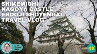 Nagoya Castle, Shikemichi, Enoji Shotengai Travel Vlog