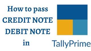 How to pass Credit note & debit note in Tally prime | Tamil