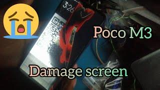 poco m3 screen damage / how to repair /how to fix in a simple way