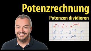 Dividing powers with the same base or the same exponent | Lehrerschmidt