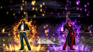 [KOF Mugen] Kyo Clone-57 VS. Iori Clone-42