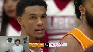 @jordioreacts To Tennessee Vols at Alabama #collegebasketball Highlights