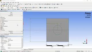 2D Geometry Model in Ansys Workbench. Ansys fluent tutorial for beginners, CFD