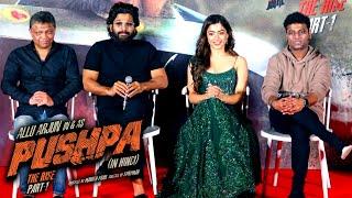 Pushpa - The Rise Hindi Press Meet At Mumbai | Allu Arjun, Rashmika Mandanna, DSP, Manish Shah