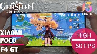 Xiaomi Poco F4 GT Genshin Impact Gameplay High 60 FPS - Snapdragon 8 Gen 1