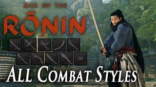 Rise of the Ronin - All Combat Styles (Weapon types & Movesets)