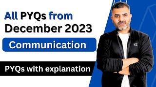 All Communication PYQs | December 2023 | Revision Series | UGC-NET-Paper1