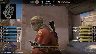 Anubis - FaZe broky - A-Main Smoke from T-Mid against ENCE #csgo #nades #csgopros