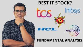 TCS vs INFOSYS vs HCL TECHNOLOGIES vs WIPRO | FUNDAMENTAL ANALYSIS | Best IT Stock in Sector?