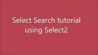 Select Box with Search Option | Jquery Select2 | HTML Select option