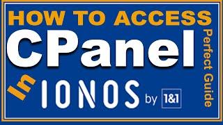ionos cpanel login | how to access cpanel in IONOS 1&1 step by step guide