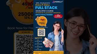 100% Job Guarantee | Full Stack Developer Course | Any Graduate | Datavalley.ai