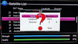 How to Add New Satellite or New TP in DD FREE DISH MPEG-4 SET TOP BOX