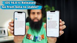 iOS 16 RC Released | How to go from iOS 16 beta to stable iOS 16?