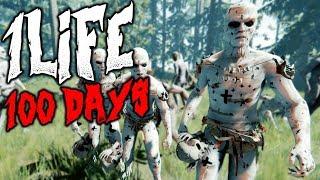 1 LIFE 100 DAYS | The Forest | 1 Life Challenge | HARD SURVIVAL