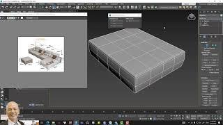 Training modelling 3ds max - Student  Livingroom _Step_02