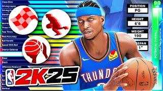 NBA 2K25 Best Builds Guide: 6'6 Two Point Guard Build Template on 2K25