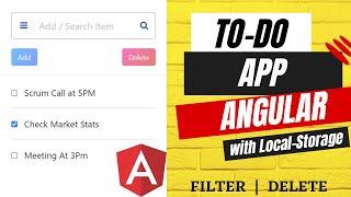 To Do App in angular  | Angular Machine Test  | Angular Mini Project | Angular 15