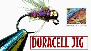 Fish Cannot Resist This Fly! Duracell Jig Fly Tying Tutorial