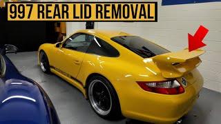 Porsche 997 Rear Engine Cover/Lid/Ducktail/Spoiler Removal Guide