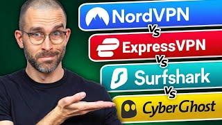 NordVPN vs Surfshark vs ExpressVPN vs CyberGhost | BEST VPN 2024