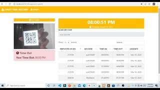 DTR Management System Using QR Code Time In/Time Out  PHP/OOP