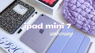 ️ ipad mini 7 (A17 pro) unboxing  apple pencil pro + accessories 아이패드 미니