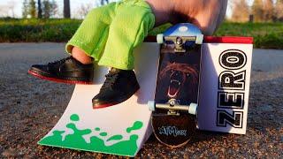 Finger Skateboard | Tech Deck Ramp Up On a Tree! | Tricks On Finger Skateboard | Mini Nikes