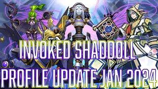 YUGIOH Invoked Shaddoll Deck profile JAN 2024