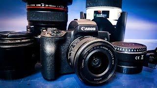 Canon EOS M50 photography Canon and Nikon Lenses