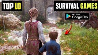 Top 10  Crazy High Graphics Survival Games For Android 2023 | Ultra Graphics
